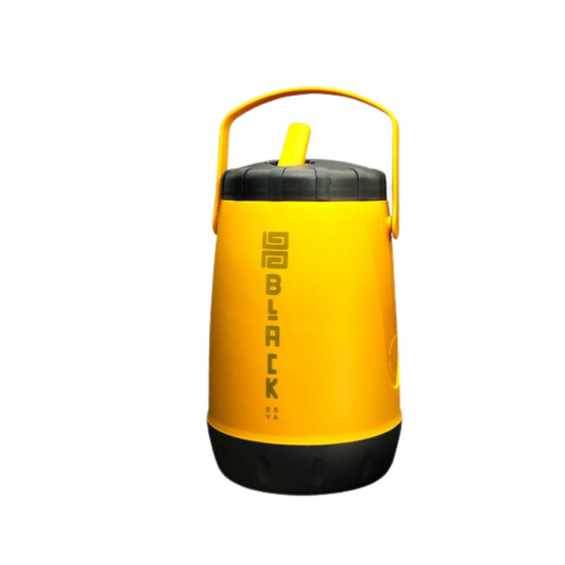 GARRAFA TERMICA PLAST BLACK 2,5L - AMARELA