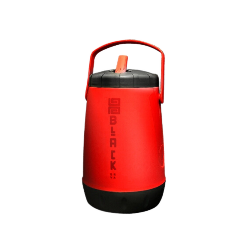 GARRAFA TERMICA PLAST BLACK 2,5L - VERMELHO