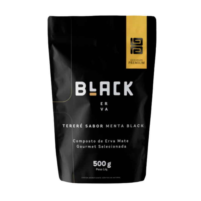 ERVA MATE BLACK MENTA BLACK 500G