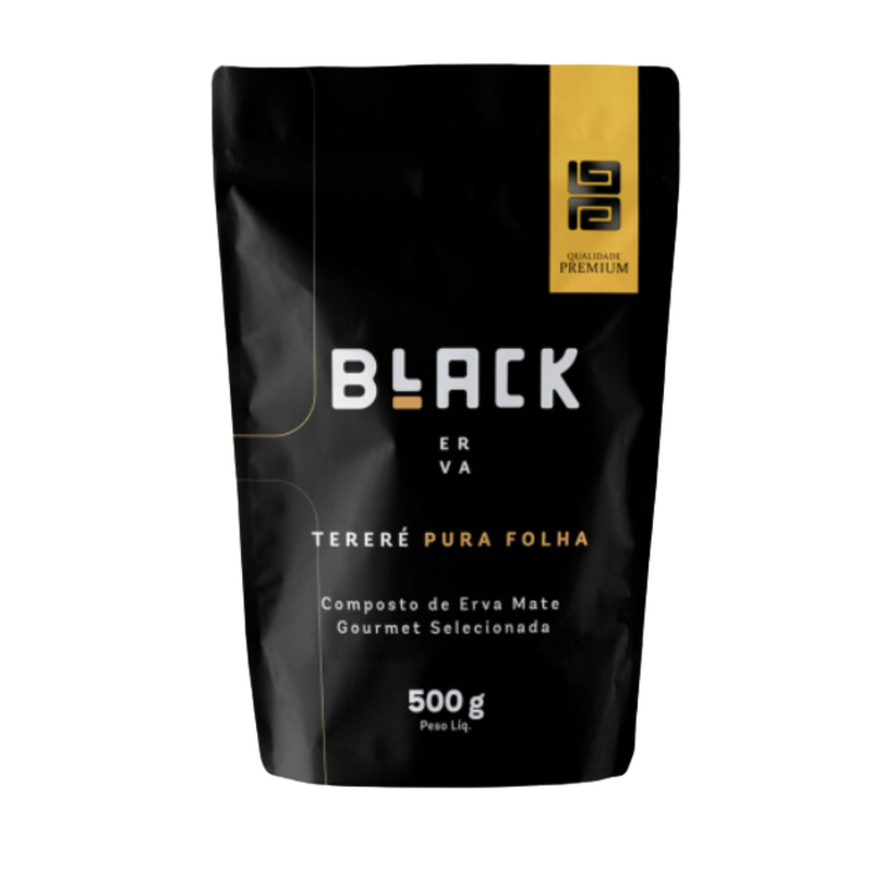 CAIXA ERVA MATE BLACK PURA FOLHA 12X500G