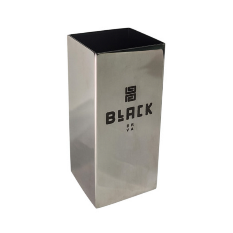 COPO BLACK QUADRADO INOX 350ML - POLIDO